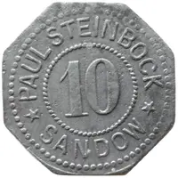 10 Pfennig - Sandow Paul Steinbock