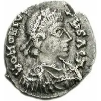 Siliqua in the name of Honorius Carthage mint
