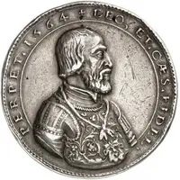 Medal or piece of general's right in the name of Maximilian II