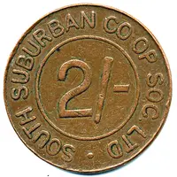 2 Shillings - South Suburban CSL Surrey