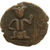 Dirham - Muzaffar al-Din Kokburi Enthroned Figure type
