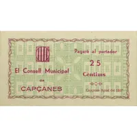 25 Céntimos Capçanes