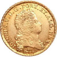 12800 Réis - João V 1st Type of Shield, Bahia Mint