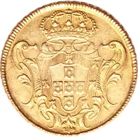 12800 Réis - João V 1st Type of Shield, Bahia Mint