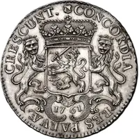 1/2 Ducaton `1/2 Zilveren Rijder` Flowered edge