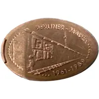Elongated coin - Berliner Mauer — 1961-1989