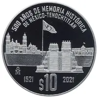 10 Pesos Historical Memory of Mexico - Tenochtitlan