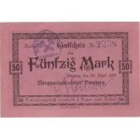 50 Mark Bergwerksdirektion