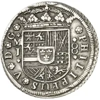 8 Reales - Felipe V Madrid,PHILIPPUS and wide crown