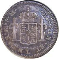 1/2 Real - Carlos IV Numeral IIII, Carlos III portrait