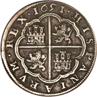 8 Reales - Felipe IV Segovia,8