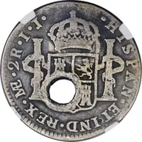 2 Reales Type I Countermark