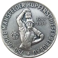 VEB Mansfeld Kombinat Wilhelm Pieck 750 Jahre Mansfelder Kupferschieferbergbau