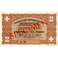 2 Francs - State Loan Bank reserve banknote