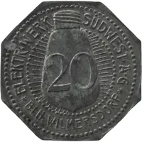 20 Pfennig - Berlin-Wilmersdorf Elektr. Werk Südwest AG