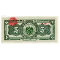 5 Pesos El Estado de Sonora