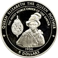 5 Dollars - Elizabeth II The Queen Mother
