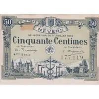 50 Centimes - Chambre de Commerce de Nevers