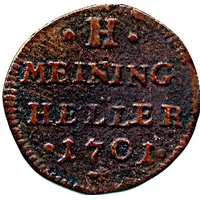 1 Heller - Bernhard of Sachsen-Meiningen