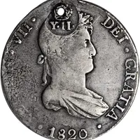 8 Reales - Isabella II Countermark on Philippines 8 Reales