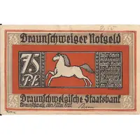 75 Pfennig Braunschweigische Staatsbank