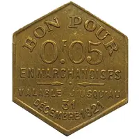 5 Centimes - Chambre Syndicale des Commissionnaires en Primeurs - Lyon [69]