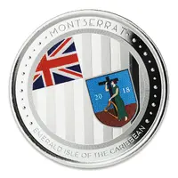 2 Dollars - Elizabeth II Emerald Isle of the Caribbean, Colored