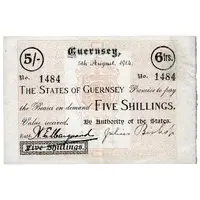 5 Shillings / 6 Francs