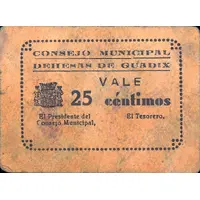 25 Céntimos Dehesas de Guadix