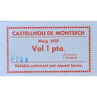 1 Peseta Castellnou de Montsech