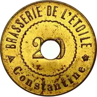 20 Centimes - Brasserie de l’étoile Constantine