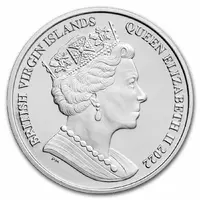 1 Dollar - Elizabeth II Pegasus - 5th Anniversary