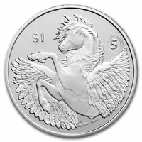 1 Dollar - Elizabeth II Pegasus - 5th Anniversary