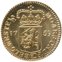 1/4 Gulden gold pattern at 1.5 ducat weight