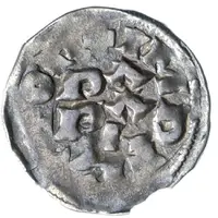 Denier - Arduin of Ivrea Pavia mint, HINVS REGEM