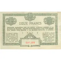 2 Francs - Chambre de Commerce d'Amiens [80]