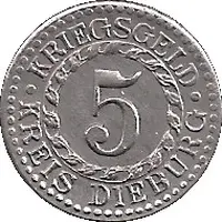 5 Pfennig - Dieburg