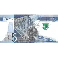 5 Pounds Clydesdale Bank