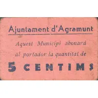5 Céntimos Agramunt