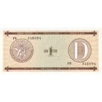 1 Peso 'D' Foreign Exchange Certificate-Narrow 'D'