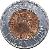 Encased Farthing - Forsyth Lucky Coin