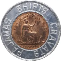 Encased Farthing - Forsyth Lucky Coin