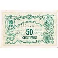 50 Centimes - Chambre de Commerce du Mans 72