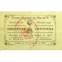 50 Céntimos Alfaz del Pi