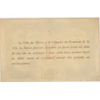 1 Franc - Chambre de Commerce du Havre 76