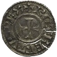 Denier - Robert II Chalon mint