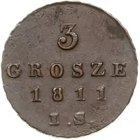 3 Grosze - Frederick Augustus I I.S.
