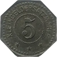 5 Pfennig - Straubing E./R.J.R.