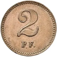 2 Pfennig - Wilhelm I Pattern