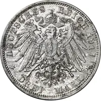 3 Mark - Frederick August III Aluminium pattern strike